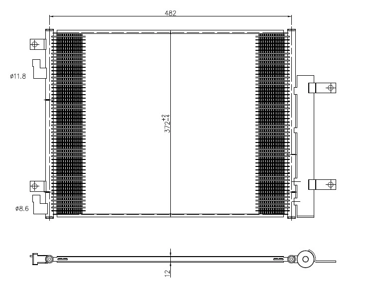 Конденсатор кондиционер easy fit NRF 350506