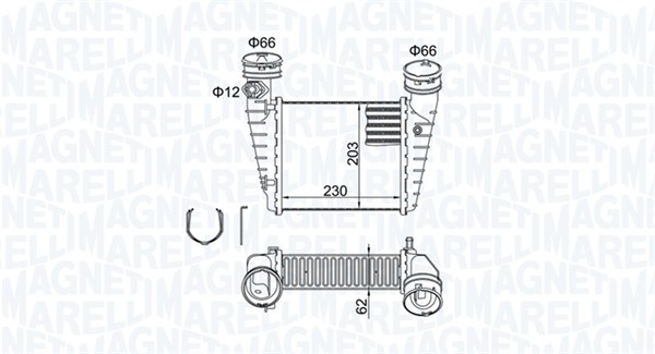 Интеркулер MAGNETI MARELLI 351319205190