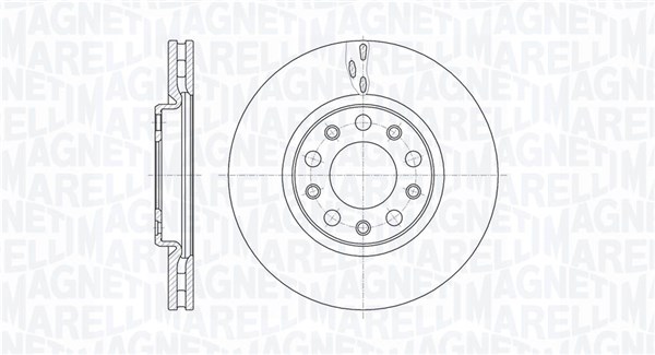 Тормозной диск MAGNETI MARELLI 361302040112