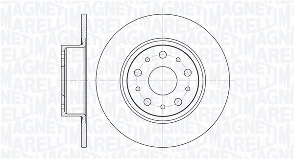 Тормозной диск MAGNETI MARELLI 361302040155