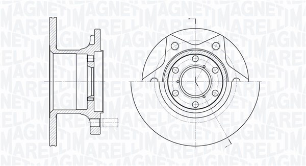 Тормозной диск MAGNETI MARELLI 361302040179