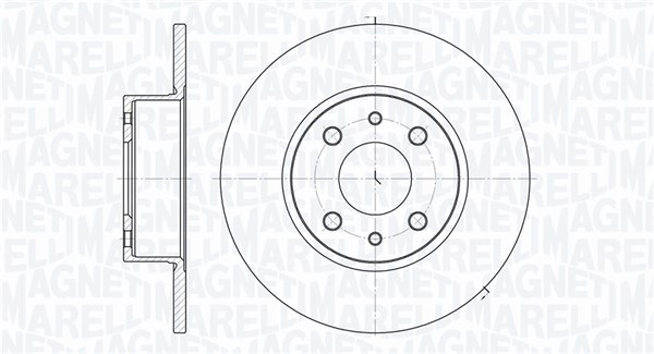 Тормозной диск MAGNETI MARELLI 361302040187