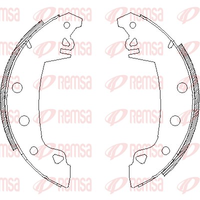 Тормозные колодки REMSA 4017.02