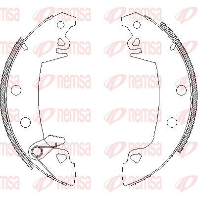 Тормозные колодки REMSA 4017.03