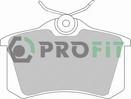 Комплект тормозных колодок дисковый тормоз PROFIT 5000-0541 C