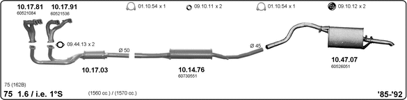 Система выпуска ог IMASAF 502000097