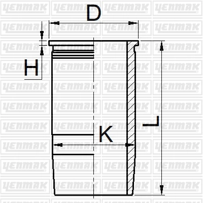 Гильза цилиндра YENMAK 51-05605-000