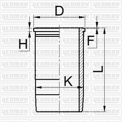 Гильза цилиндра YENMAK 51-05699-000