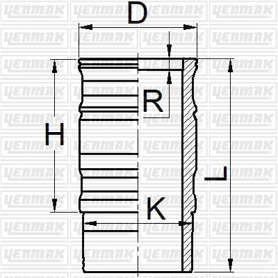 Гильза цилиндра YENMAK 51-05933-000