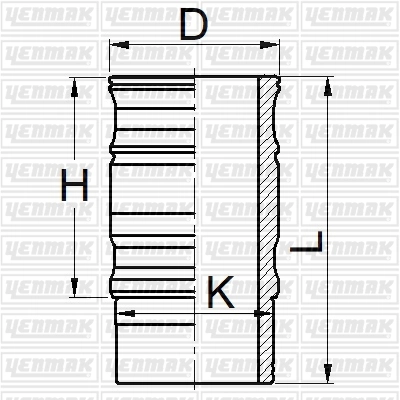 Гильза цилиндра YENMAK 51-05963-000