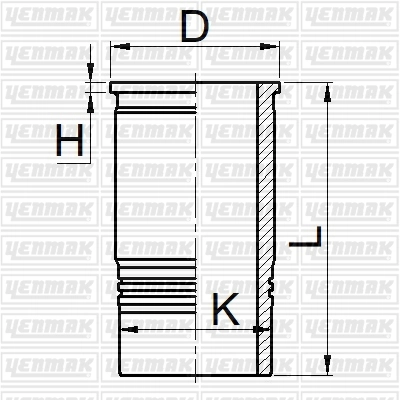 Гильза цилиндра YENMAK 51-06065-000