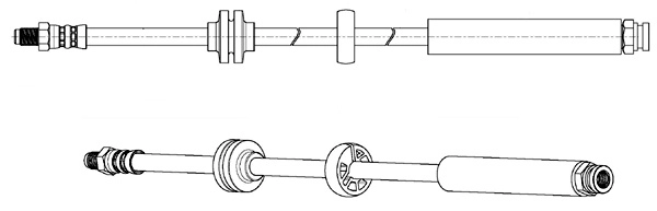 Тормозной шланг CEF 512709