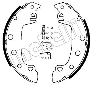 Комплект тормозных колодок METELLI 53-0340K