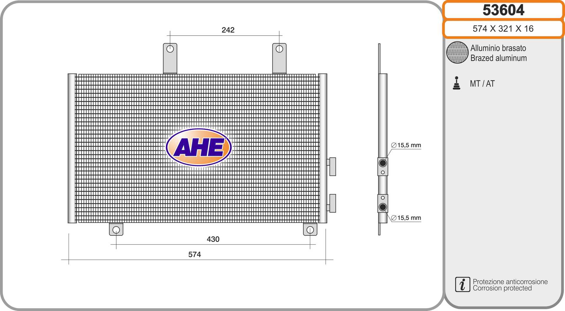 Конденсатор кондиционер AHE 53604