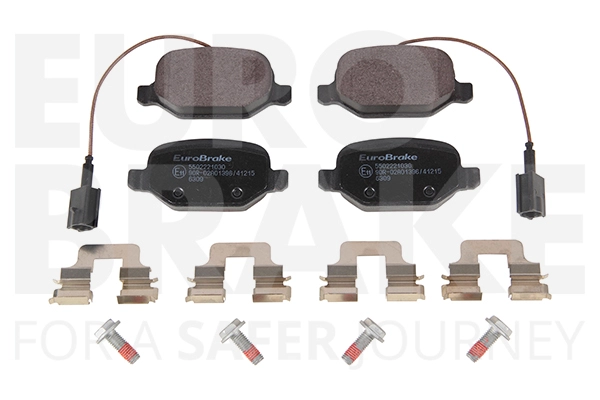 Комплект тормозных колодок дисковый тормоз EUROBRAKE 5502221030