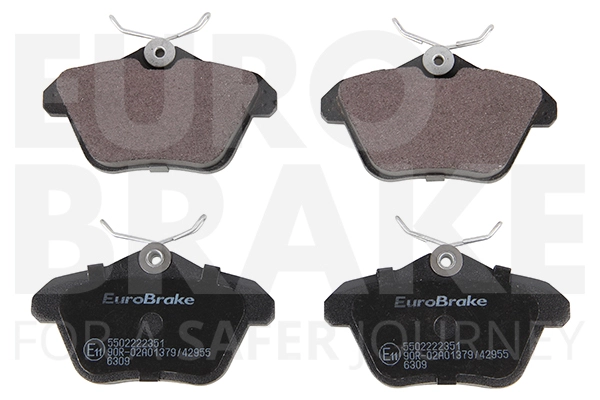 Комплект тормозных колодок дисковый тормоз EUROBRAKE 5502222351