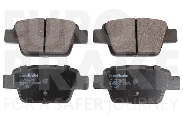 Комплект тормозных колодок дисковый тормоз EUROBRAKE 5502222366
