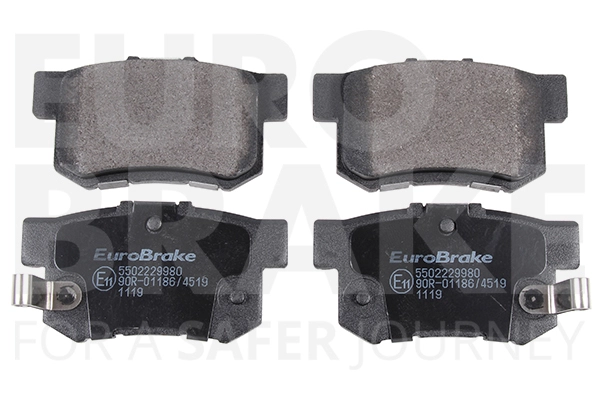 Комплект тормозных колодок дисковый тормоз EUROBRAKE 5502229980
