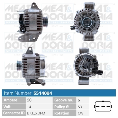 Генератор MEAT & DORIA 5514094