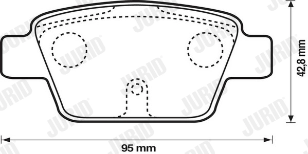 Комплект тормозных колодок дисковый тормоз jurid white low dust JURID 573105JC