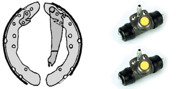 Комплект тормозных колодок standard kit VILLAR 608.8003