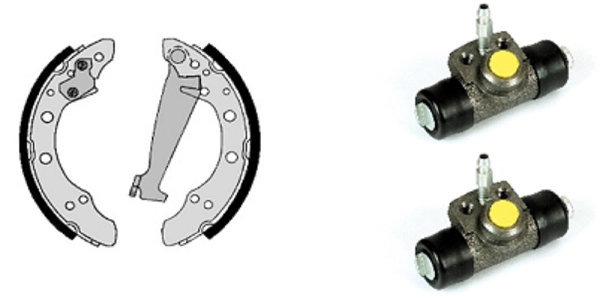 Комплект тормозных колодок standard kit VILLAR 608.8004