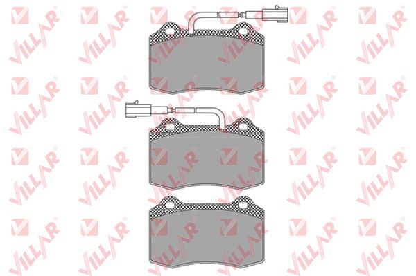 Комплект тормозных колодок дисковый тормоз VILLAR 626.1665