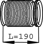 Сильфон система выпуска DINEX 68239