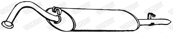 Глушитель выхлопных газов конечный WALKER PRODUCTS 70013