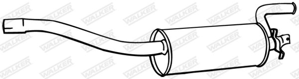 Глушитель выхлопных газов конечный WALKER PRODUCTS 70699