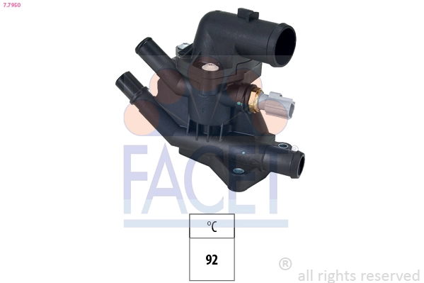 Термостат охлаждающая жидкость made in italy - oe equivalent FACET 7.7950