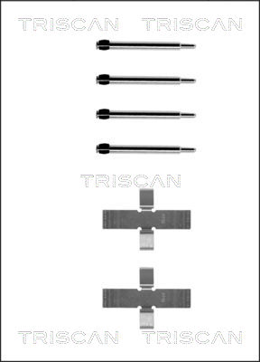 Комплектующие колодки дискового тормоза TRISCAN 8105 101288