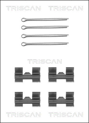 Комплектующие колодки дискового тормоза TRISCAN 8105 171001