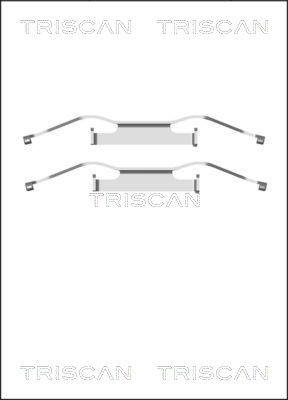 Комплектующие колодки дискового тормоза TRISCAN 8105 291607