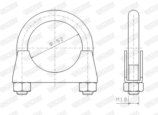 Клемма система выпуска WALKER PRODUCTS 82325