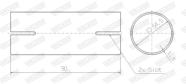 Соединительные элементы система выпуска WALKER PRODUCTS 82466
