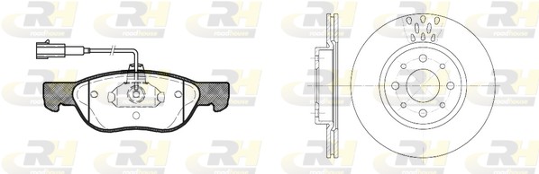 Комплект тормозов дисковый тормозной механизм dual kit ROADHOUSE 8587.03
