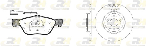 Комплект тормозов дисковый тормозной механизм dual kit ROADHOUSE 8589.00