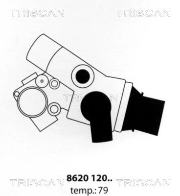 Термостат охлаждающая жидкость TRISCAN 8620 12079