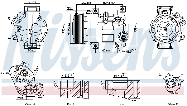 Компрессор кондиционер first fit NISSENS 89516