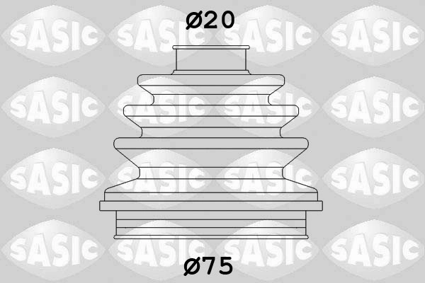 Комплект пыльника приводной вал SASIC 9004600