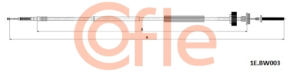 Тросик cтояночный тормоз COFLE 92.1E.BW003