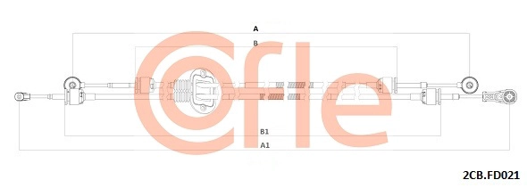 Трос механическая коробка передач COFLE 92.2CB.FD021