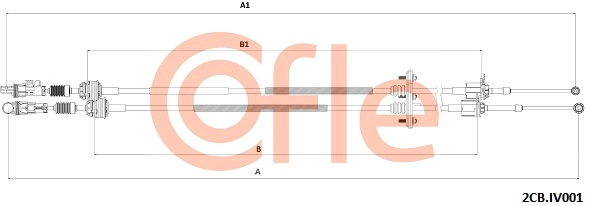 Трос механическая коробка передач COFLE 92.2CB.IV001