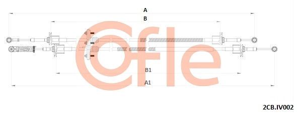 Трос механическая коробка передач COFLE 92.2CB.IV002