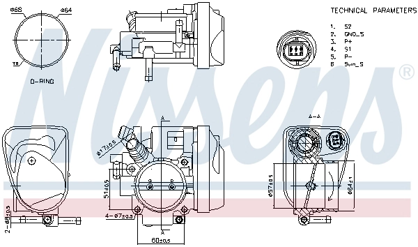 Корпус дроссельной заслонки first fit NISSENS 955115