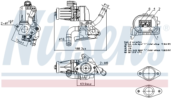 Клапан возврата ог first fit NISSENS 98232