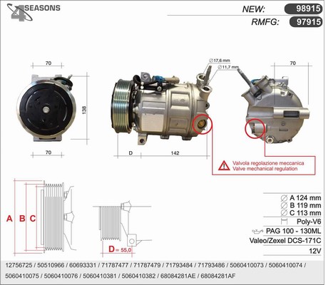 Компрессор кондиционер AHE 98915