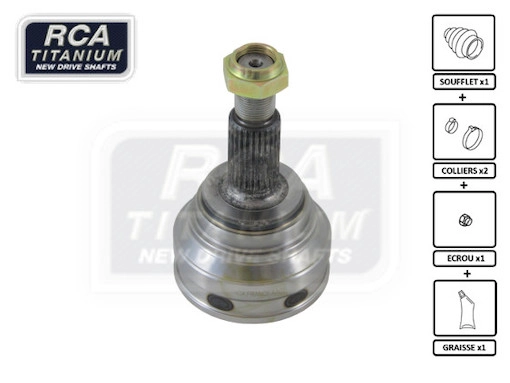 Шарнирный комплект приводной вал new cv joint RCA FRANCE AA02