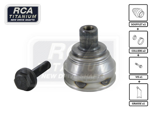Шарнирный комплект приводной вал new cv joint RCA FRANCE AA08